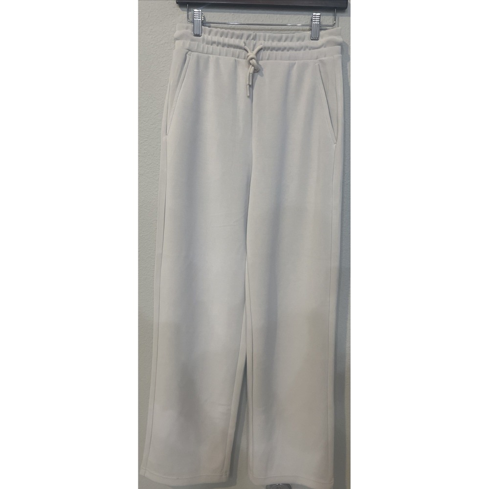 Bench Women's BEIGE Wide Leg Sweat Pants Soft Cozy Warm Size SMALL NWOT